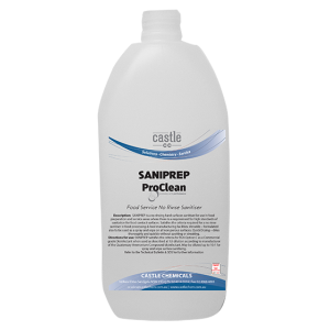Saniprep, Food Service Sanitiser/Disinfectant, 5 Litre